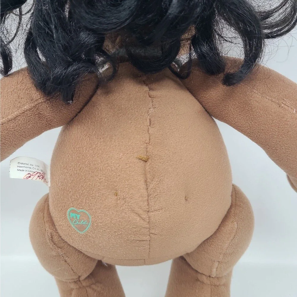 Vintage 1985 My Child African American Girl Doll by Mattel Black Hair Brown Eyes